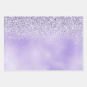 Paarse Gold Glam Leopard Print Inpakpapier Vel (Voorkant 3)