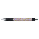 Paarse Gold Glam Leopard Print Pen (Voorkant)