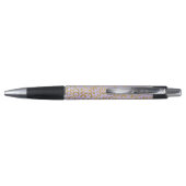 Paarse Gold Glam Leopard Print Pen (Achterkant)