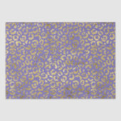 Paarse Gold Glam Leopard Print Tissuepapier (Voorkant)