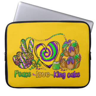PAARSE GOLD GREEN VREDESKABEL LAPTOP SLEEVE