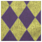 Paarse & Gold Jester Harlequin Stof (Swatch)