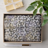Paarse Gold Leopard-printer Tissuepapier (Geschenk)