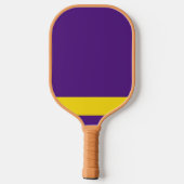 Paarse Gold Norseman Custom Uff Da Pickleball Paddle (Achterkant)