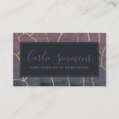Paarse Gold Professional Visitekaartje (Voorkant)