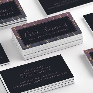 Paarse Gold Professional Visitekaartje
