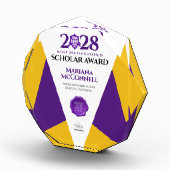 Paarse Gold School College University Afstuderen Fotoblokken (Rechts)