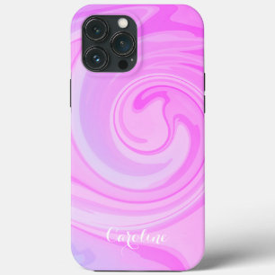 Paarse golf Abstract, Inspirivity iPhone Case