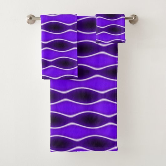 Paarse golf bad handdoek (Insitu)