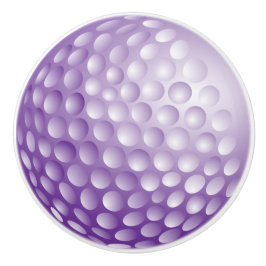 Paarse Golf Ball Keramische Knop