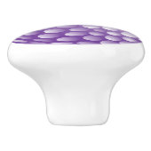 Paarse Golf Ball Keramische Knop (Zijkant)