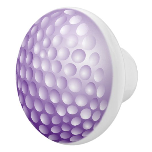 Paarse Golf Ball Keramische Knop (Rechts)