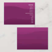 Paarse golf - Chubby Visitekaartje (Voorkant / Achterkant)