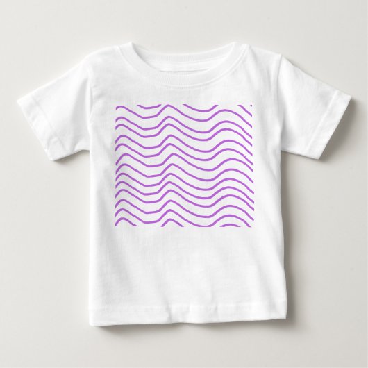 Paarse golfpatroon Kinder T-shirt (Voorkant)