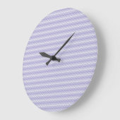 Paarse golfpatroon wandklok (Hoek)