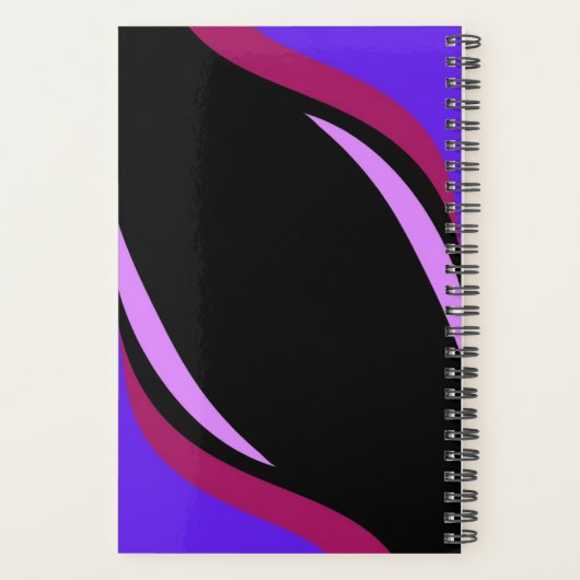 paarse golfplanner planner (Achterkant)