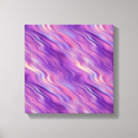 Paarse Golftextuur Canvas Afdruk (Voorkant)