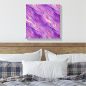 Paarse Golftextuur Canvas Afdruk (Insitu (Slaapkamer))