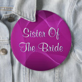 Paarse golfzuster van de bride ronde button 6,0 cm (In situ)