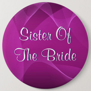 Paarse golfzuster van de bride ronde button 6,0 cm