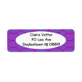 Paarse golven etiket (Voorkant)