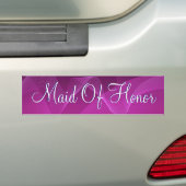 Paarse golven gemaakt van eer bumpersticker (Op auto)