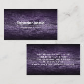 Paarse golven Modern Professional Visitekaartje (Voorkant / Achterkant)