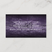 Paarse golven Modern Professional Visitekaartje (Achterkant)