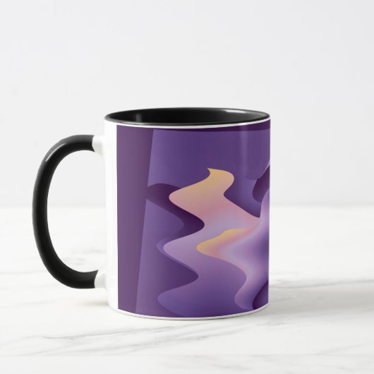 Paarse golven mok (Links)