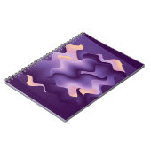 Paarse golven notitieboek (Linkerzijde)