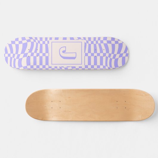 Paarse golven persoonlijk skateboard (Horizontaal)