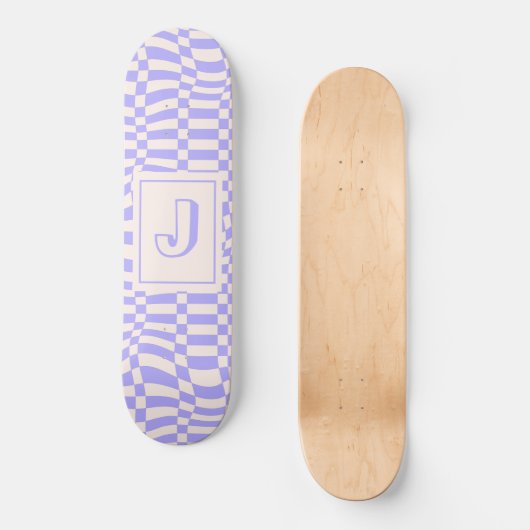 Paarse golven persoonlijk skateboard (Voorkant)