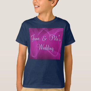 Paarse golven t-shirt