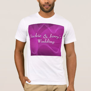 Paarse golven t-shirt