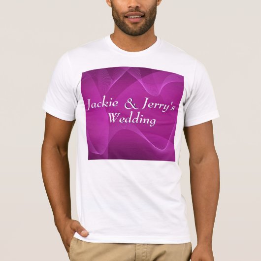 Paarse golven t-shirt (Voorkant)