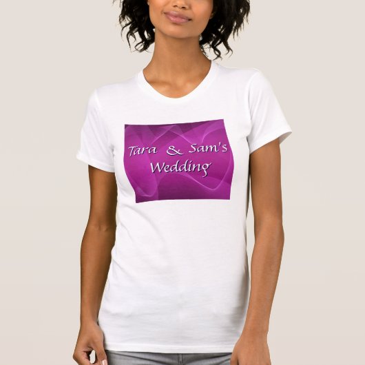 Paarse golven t-shirt (Voorkant)