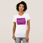 Paarse golven t-shirt (Voorkant volledig)