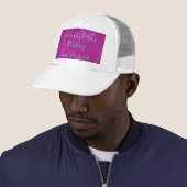 Paarse golven trucker pet (In situ)
