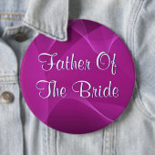 Paarse golven vader van de bride ronde button 6,0 cm (In situ)