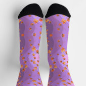 Paarse golven van Herfst Sokken (Top)