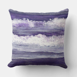 Paarse golven Zee Beach decor Pillow Kussen