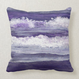Paarse golven Zee Beach decor Pillow Kussen