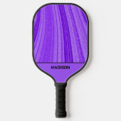 Paarse golvende glitter pickleball paddle (Voorkant)