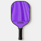 Paarse golvende glitter pickleball paddle (Achterkant)