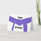 Paarse gordel met martiumarts kaart (Voorkant)