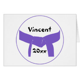 Paarse gordel voor krijgskunst