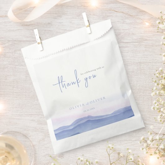 Paarse gordijngebergte bedankzakje (Geknipt)