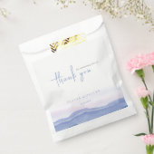 Paarse gordijngebergte bedankzakje (Gezegeld)