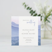 Paarse gordijngebergte kaart (Staand voorkant)