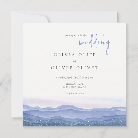 Paarse gordijngebergte kaart (Voorkant)